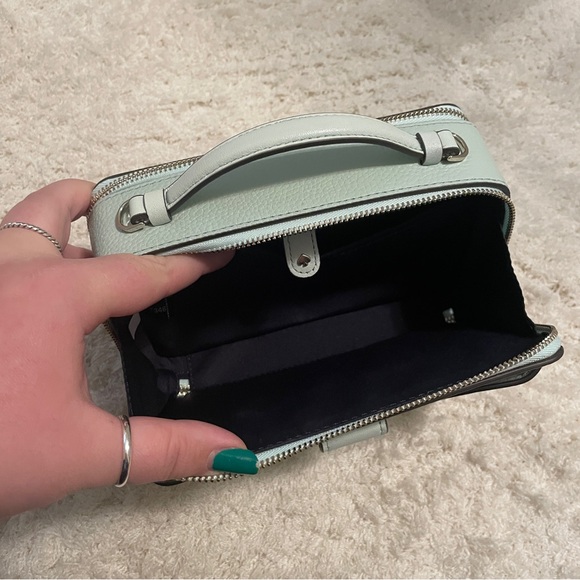 Kate Spade Essential Double Zip Crossbody Handbag in Crystal Blue - Picture 9 of 11